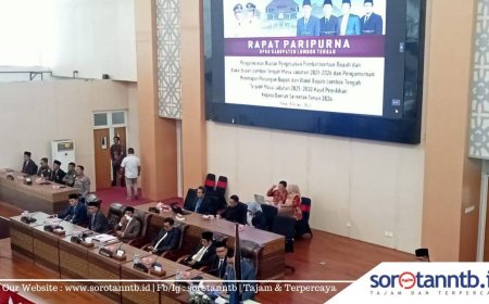 DPRD Loteng Gelar Rapat Paripurna Pemberhentian dan Penetapan Pasangan Bupati dan Wakil Bupati