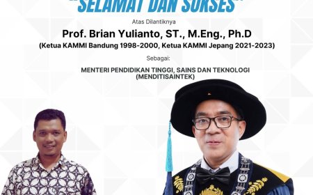 Direktur Nusra Institute Ucapkan Selamat dan Sukses Kepada Prof. Brian, Sangat Pantas Membantu Presiden di Mendiktisanitek