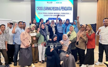 Migrant Care NTB Adakan Cross Learning bagi Pengurus Pusat Pelayanan Terpadu dan Desbumi