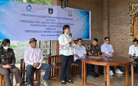 Perumda Air Minum Tirta Ardhia Rinjani Perkuat Kemitraan dengan Kejaksaan Negeri Praya