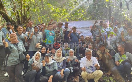 PERUMDAM Tirta Ardhia Rinjani Kembali Adopsi Pohon untuk Penghijauan di Desa Lantan