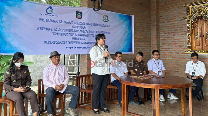 Perumda Air Minum Tirta Ardhia Rinjani Perkuat Kemitraan dengan Kejaksaan Negeri Praya