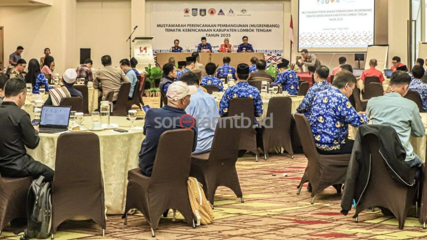 Wabup Lombok Tengah Buka Musrenbang Tematik Kebencanaan 2025: Perkuat Kolaborasi Hadapi Risiko Bencana