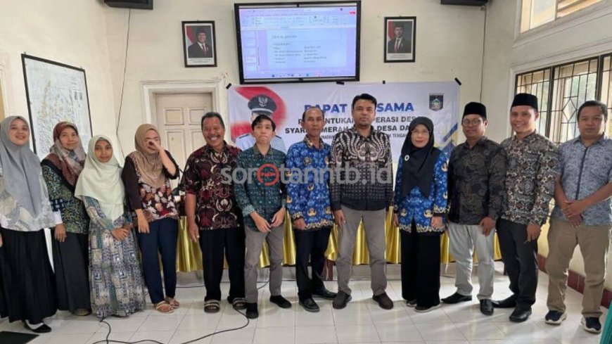 Dinas Koperasi Lombok Tengah Dampingi Desa Darmaji Bentuk Koperasi Desa Merah Putih Pertama di NTB
