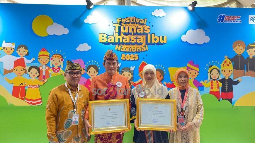 Lombok Tengah Raih Penghargaan Nasional atas Komitmen Lestarikan Bahasa Daerah