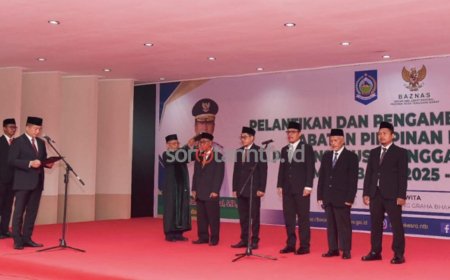 Gubernur Iqbal Lantik Pimpinan Baznas NTB, Tekankan Distribusi yang Baik "No One Left Behind"