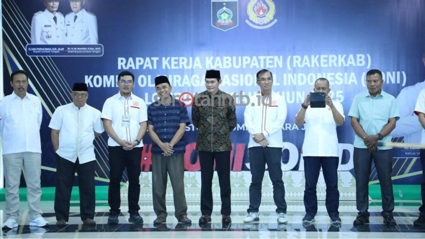 Wabup Lombok Tengah Buka Rakerkab KONI 2025, Pasang Target Juara Umum Porprov NTB 2026