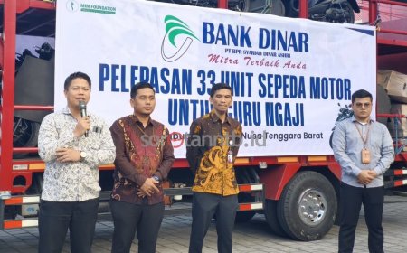 Milad ke-19, Bank Dinar Salurkan 33 Sepeda Motor untuk Guru Ngaji di Bima