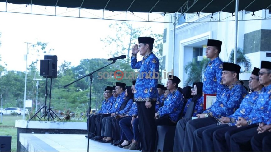 Apel Kesadaran Nasional dan Pelepasan 59 ASN Purna Tugas di Lombok Tengah