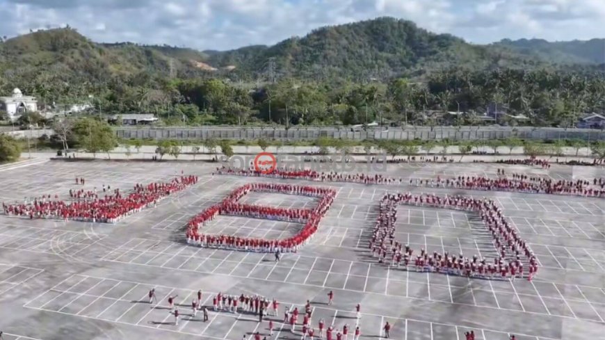 Bupati Lombok Tengah Pimpin Pembuatan Formasi 80 HUT RI di Sirkuit Mandalika