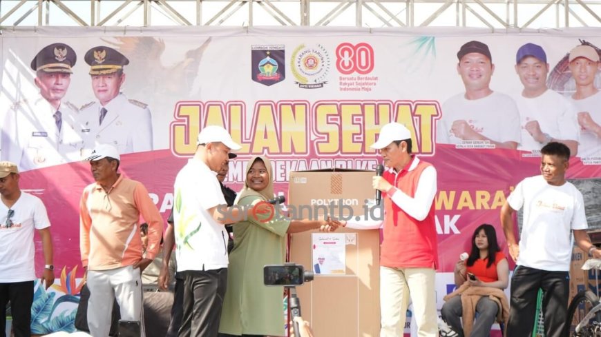 Semarak HUT RI ke-80, Karang Taruna Jatiswara Desa Bangket Parak Gelar Jalan Sehat dan Pengobatan Gratis