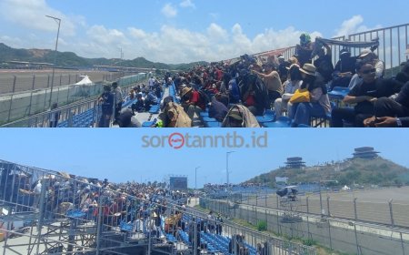 Panas Tak Jadi Halangan, Fans Setia Dukung Para Rider di MotoGP Mandalika