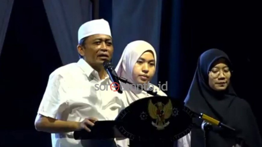Bupati Lombok Tengah Lepas Dua Mahasiswi Kedokteran Jalur Tahfidz ke MTQM Nasional Banjarmasin