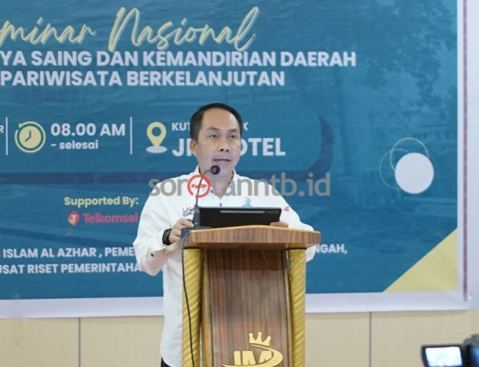 Bapperida Lombok Tengah, BRIN, dan Unizar Kolaborasi Gelar Seminar Nasional Pariwisata Berkelanjutan