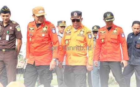 Bupati Lombok Tengah Pimpin Apel Kesiapsiagaan Bencana Hidrometeorologi 2025–2026
