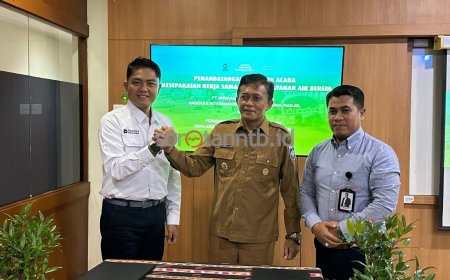 Sinergi BUMD–BUMN, PDAM Loteng Pasok Air Bersih ke Bandara Bizam