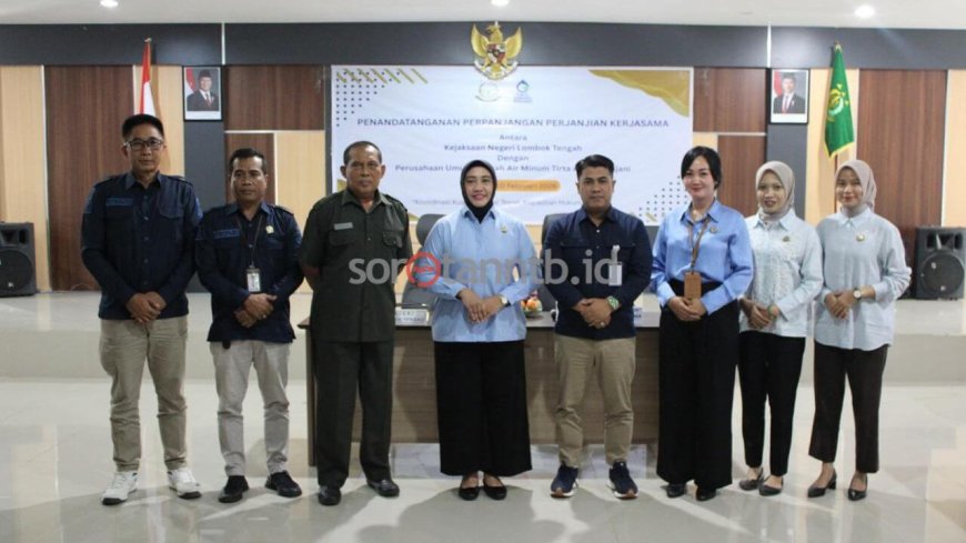 Perumdam Tirta Ardhia Rinjani Perpanjang MoU Datun dengan Kejari Lombok Tengah