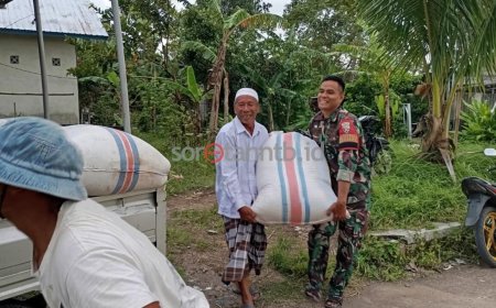 Kodim Loteng Pastikan Penyerapan Gabah Petani Di Bulan Ramadhan