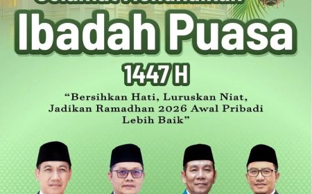 Pimpinan dan Anggota DPRD Lombok Tengah Mengucapkan Selamat Menunaikan Ibadah Puasa 1447 H