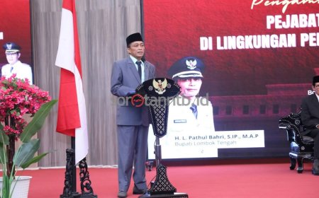 Bupati Pathul Bahri Rotasi Sejumlah Kepala OPD di Lombok Tengah