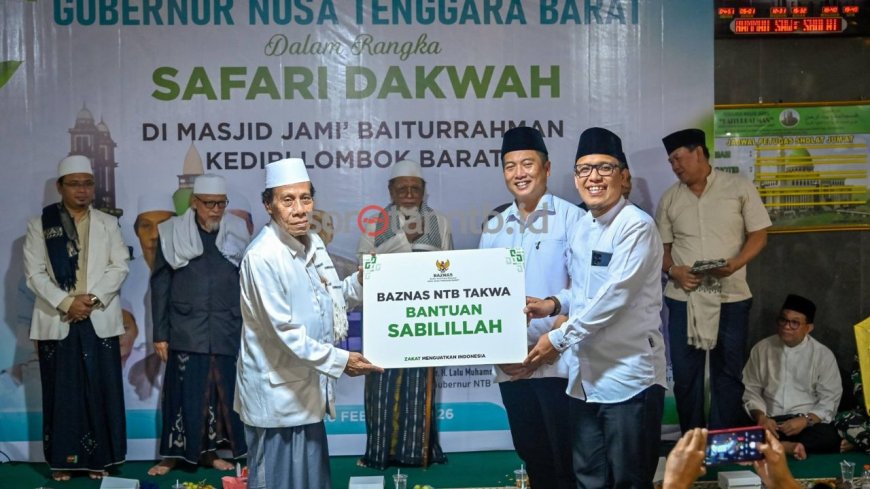 Safari Ramadhan Lobar, Gubernur NTB Ajak Warga Wariskan Kebaikan bagi Generasi Mendatang