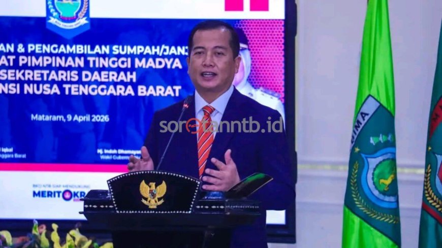 Gubernur NTB Lantik Abul Chair sebagai Sekda, Tekankan Proses Seleksi Ketat