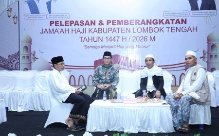 Wakil Bupati Lombok Tengah Lepas Jamaah Haji Kloter 7 NTB