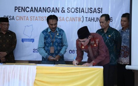 Pemkab Lombok Tengah dan BPS Perkuat Sinergi Data Melalui Pencanangan Desa Cinta Statistik 2026