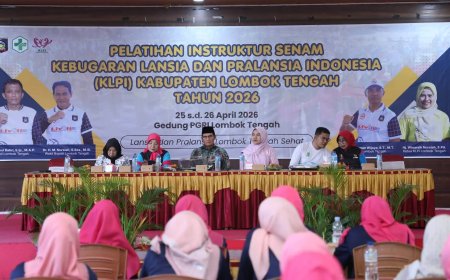 Wabup Lombok Tengah Buka Pelatihan Instruktur Senam Lansia, Dorong Hidup Sehat dan Bahagia