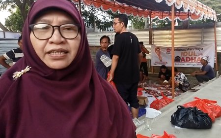 Berkah Hari Raya Qurban, PKS Kota Mataram Sembelih 9 Ekor Sapi