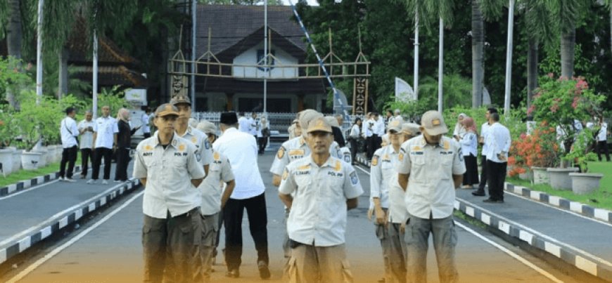 Satpol PP NTB Amankan Apel Perdana dan Halal Bihalal Pemprov Pasca Lebaran
