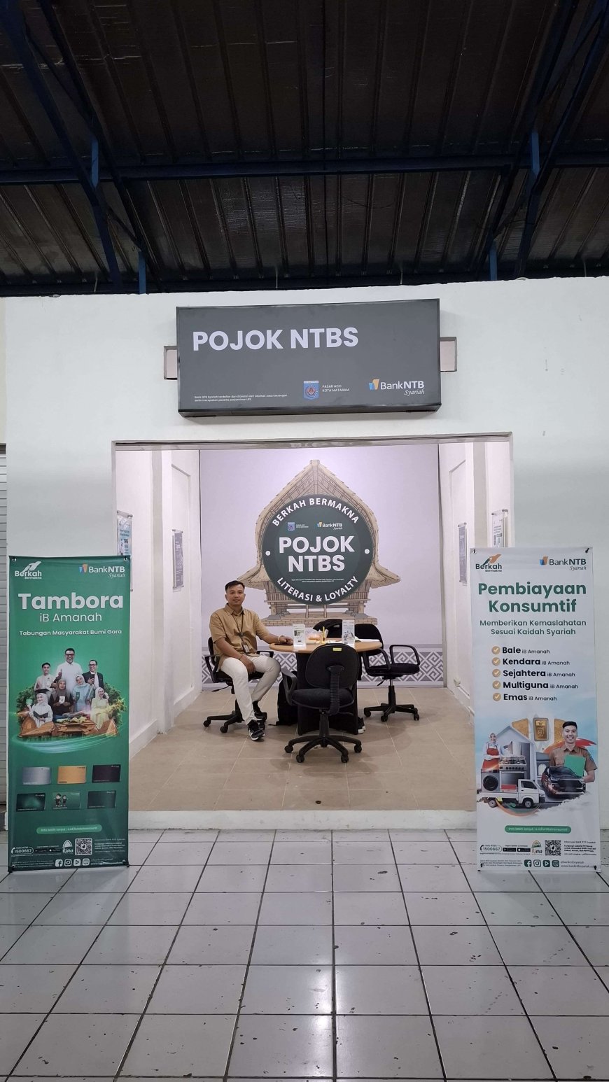 Replikasi Sukses Pasar Dasan Agung, Bank NTB Syariah Hadirkan ‘POJOK NTBS’ di Pasar Acc Ampenan untuk Perkuat Ekosistem Digital