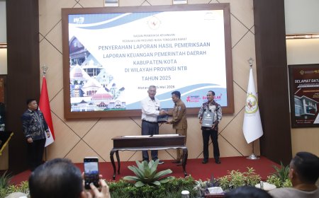 Pemkab Lombok Tengah Raih Opini WTP Ke-14 Secara Berturut-turut