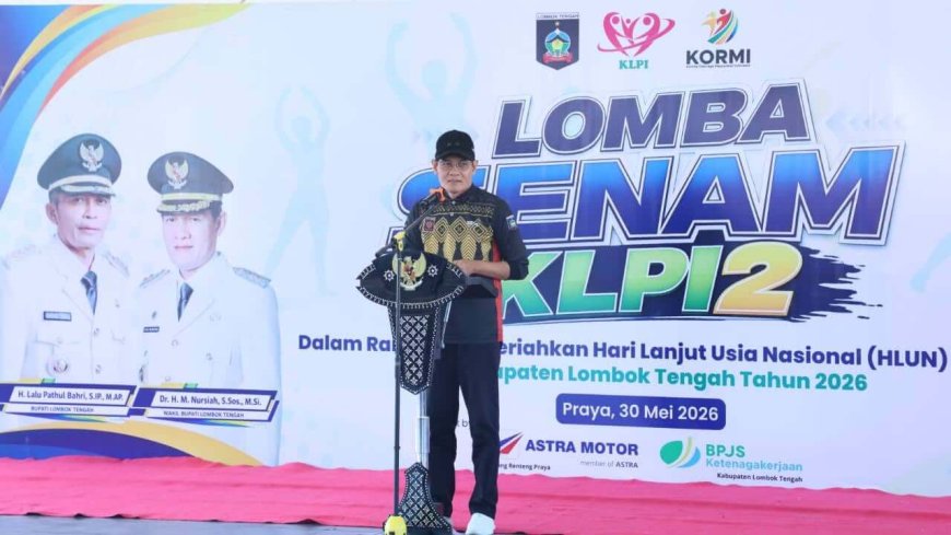 Meriahkan HLUN ke-30, KLPI Lombok Tengah Gelar Lomba Senam