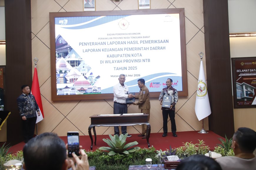 Pemkab Lombok Tengah Raih Opini WTP Ke-14 Secara Berturut-turut