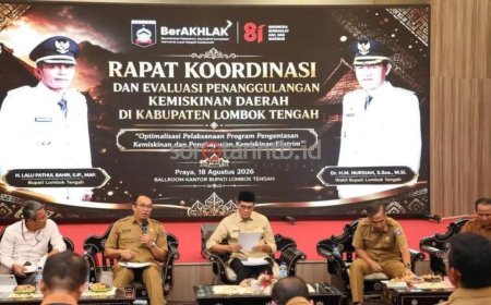 Kemiskinan Lombok Tengah Turun, Pemkab Bidik 10,30 Persen pada 2026