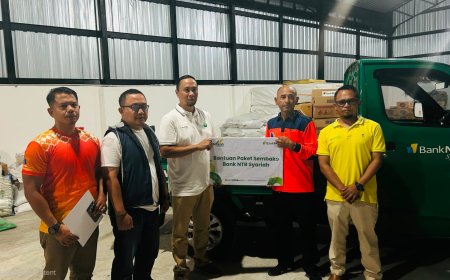 Bank NTB Syariah Gerak Cepat Bantu Korban Kebakaran Desa Adat Sade