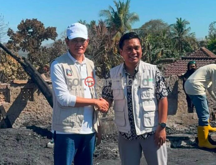 Pascakebakaran Sade, Wabup Nursiah Dorong Kolaborasi Bersama MIM Foundation Bangun Kembali Masjid