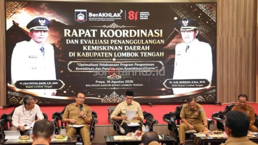 Kemiskinan Lombok Tengah Turun, Pemkab Bidik 10,30 Persen pada 2026