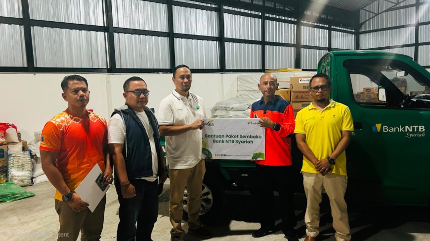 Bank NTB Syariah Gerak Cepat Bantu Korban Kebakaran Desa Adat Sade