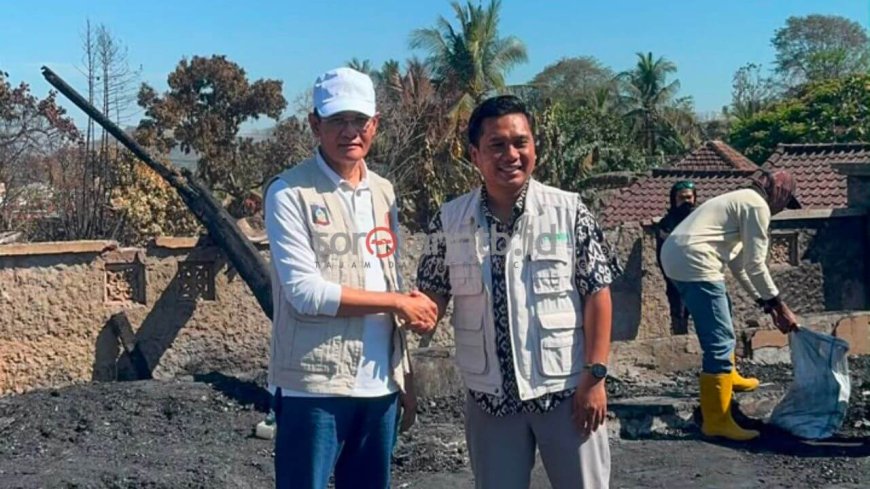 Pasca Kebakaran, MIM Foundation Komitmen Bangun Kembali Masjid Kampung Adat Sade