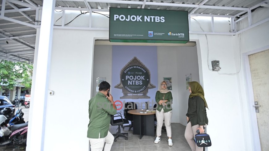 Bank NTB Syariah Perluas Digitalisasi Pasar, Pojok NTBS Resmi Beroperasi di Pagesangan